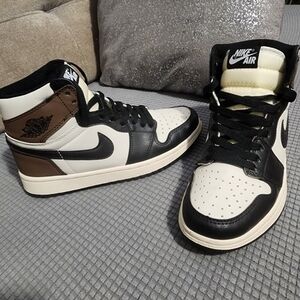 Nike Air Womens Black and Brown High-Top Sneakers [DUPE JORDANS]
